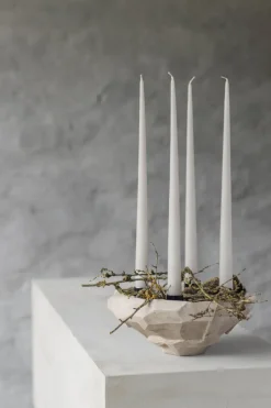 Mette Ditmer Art Piece candle holder 23 cm, Kit BeigeGrey