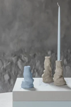 Mette Ditmer Art Piece Liquid candlestick large, Sand Beige Sale