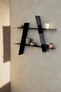 Andersen Furniture A-Shelf wall shelf Large 78x12x67 cm, Black Best