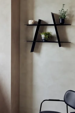 Andersen Furniture A-Shelf wall shelf Large 78x12x67 cm, Black Best