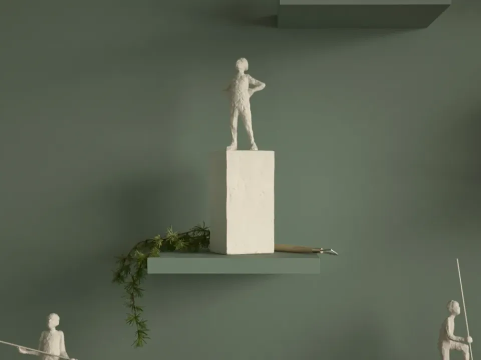 Kähler Astro sculpture, Libra White Outlet