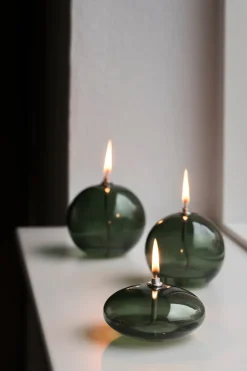 Mette Ditmer Aura oil lamp small, Dark Forest Green Hot