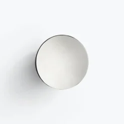 New Works Aura wall mirror small, Stainless steel Silver-coloured Sale