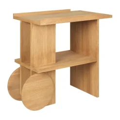 Kristina Dam Studio Axis side table 42x80 cm, Warm lacquered oak Beige Sale
