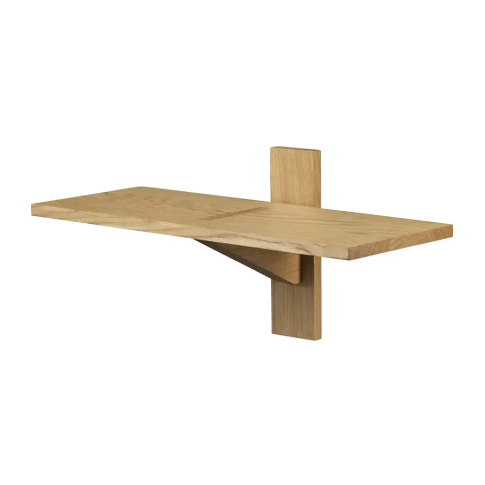 FDB Møbler B100 Sorø shelf, 24x50 cm oak nature oiled Brown Best
