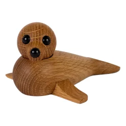 Spring Copenhagen Baby seal decoration, Oak Brown Clearance