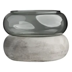Muurla Bagel vase/lantern 22 cm, Grey New
