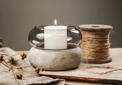 Muurla Bagel vase/lantern 22 cm, Grey New