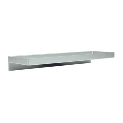 OYOY Bakku wall shelf small 16x50 cm, Aluminium Silver-coloured Clearance