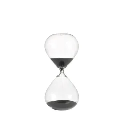 POLSPOTTEN Ball hourglass M 30 cm, black BlackTransparent Hot