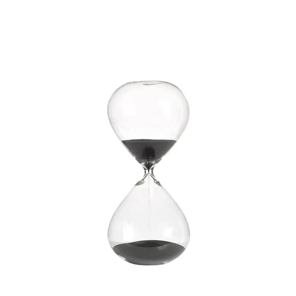POLSPOTTEN Ball hourglass M 30 cm, black BlackTransparent Hot