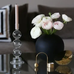 Cooee Design Ball vase , 20 cm Black New