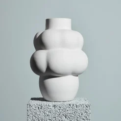 Louise Roe Balloon 04 vase ceramic, raw White Online