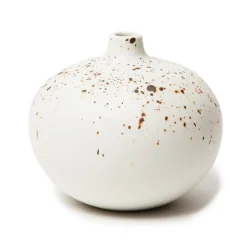 Lindform Bari vase, Freckles melange matte, M White Hot