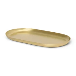 Ferm Living Basho tray 9x18 cm, brass Gold-coloured Online