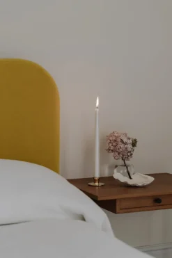Hilke Collection Basso low candle sticks, Solid brass Gold-coloured New