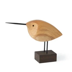 Warm Nordic Beak Bird decoration, Awake Snipe Brown
