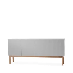 A2 Beam side table, Light , stand in white oiled oak Grey New