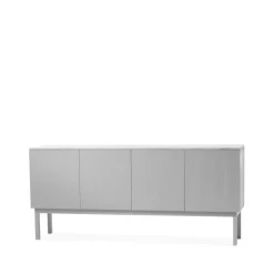 A2 Beam side table, Light , light stand, tabletop in carrara marble Grey Discount