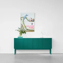 A2 Beam side table, lacquer, base White Hot