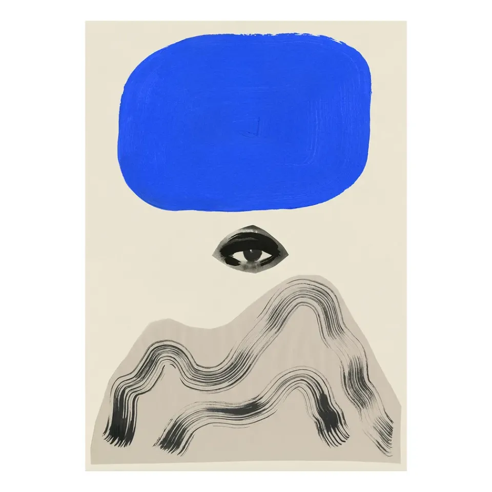 Paper Collective Between Mountain & Sky poster, 50x70 cm BlackRed Outlet