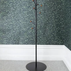 Maze Bill Floor clothes hanger, Black-dark brown BrownBlack New