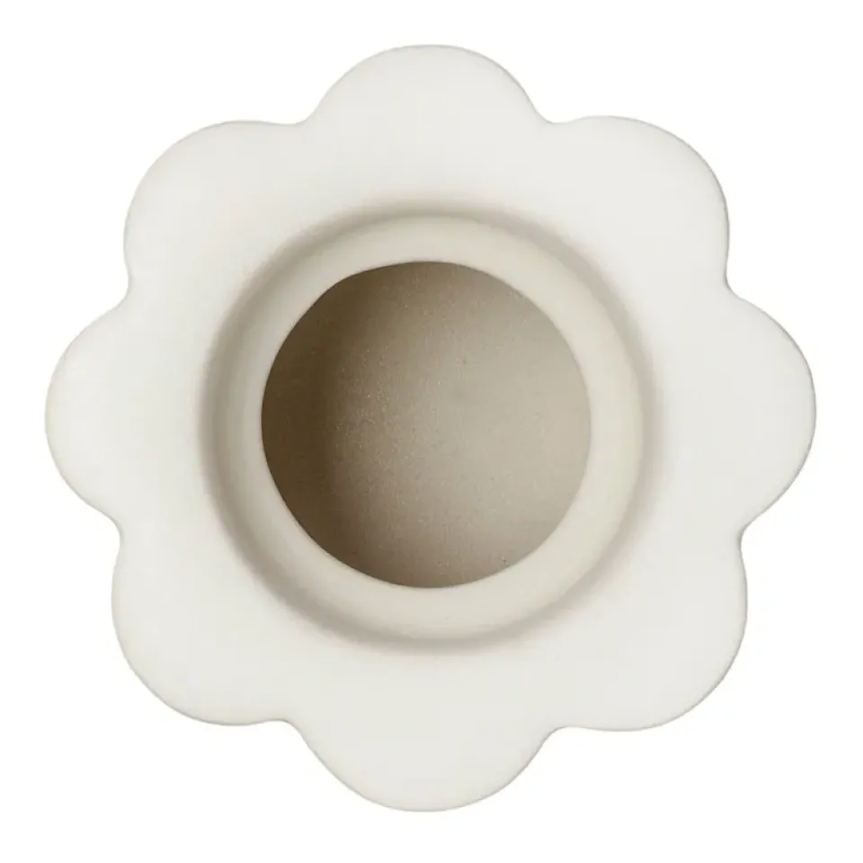 PotteryJo Birgit vase/candle sticks 5 cm, Shell White Best