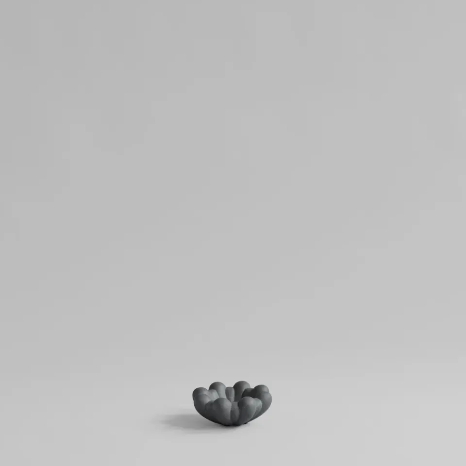 101 Copenhagen Bloom tray bowl mini, Dark Grey New