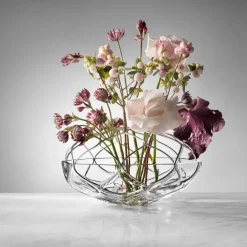 Orrefors Bloom vase Ø 23 cm, Ø 23 cm Silver-colouredTransparent Sale