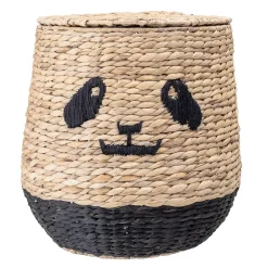 Bloomingville basket with lid, Panda Brown Hot