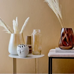 Bloomingville glass vase 30.5 cm, nature Beige Discount