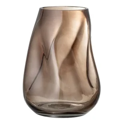 Bloomingville glass vase 26 cm, Brown Outlet