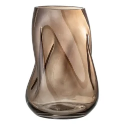 Bloomingville glass vase 26 cm, Brown Outlet