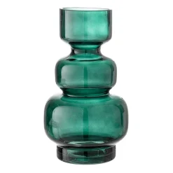 Bloomingville glass vase 25 cm, Green Outlet