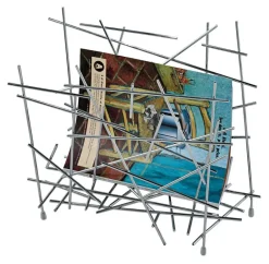 Alessi Blow up newsletter stand, stainless steel GreySilver-coloured Sale