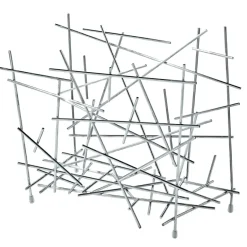 Alessi Blow up newsletter stand, stainless steel GreySilver-coloured Sale