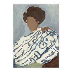 Paper Collective Curls poster, 30x40 cm Blue Clearance