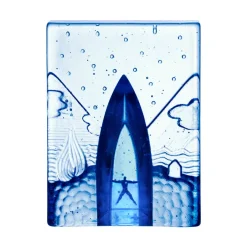 Kosta Boda s sculpture, Four Elements Blue Outlet