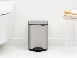 Brabantia Bo pedal bin 4 L, Matte Steel Fingerprint Proof Silver-coloured Online