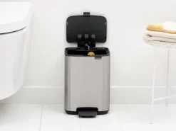 Brabantia Bo pedal bin 4 L, Matte Steel Fingerprint Proof Silver-coloured Online