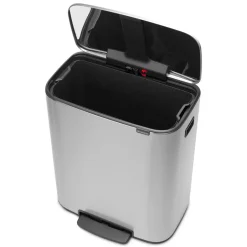 Brabantia Bo pedal bin 60 L, matte steel Silver-coloured Clearance