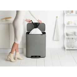 Brabantia Bo pedal bin 60 L, Mineral concrete Grey Discount