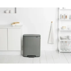 Brabantia Bo pedal bin 60 L, Mineral concrete Grey Discount