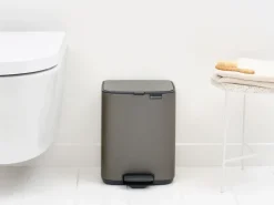 Brabantia Bo pedal bin 7 L, Platinum Grey New