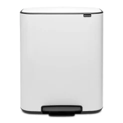 Brabantia Bo pedal bin 60 L, White New