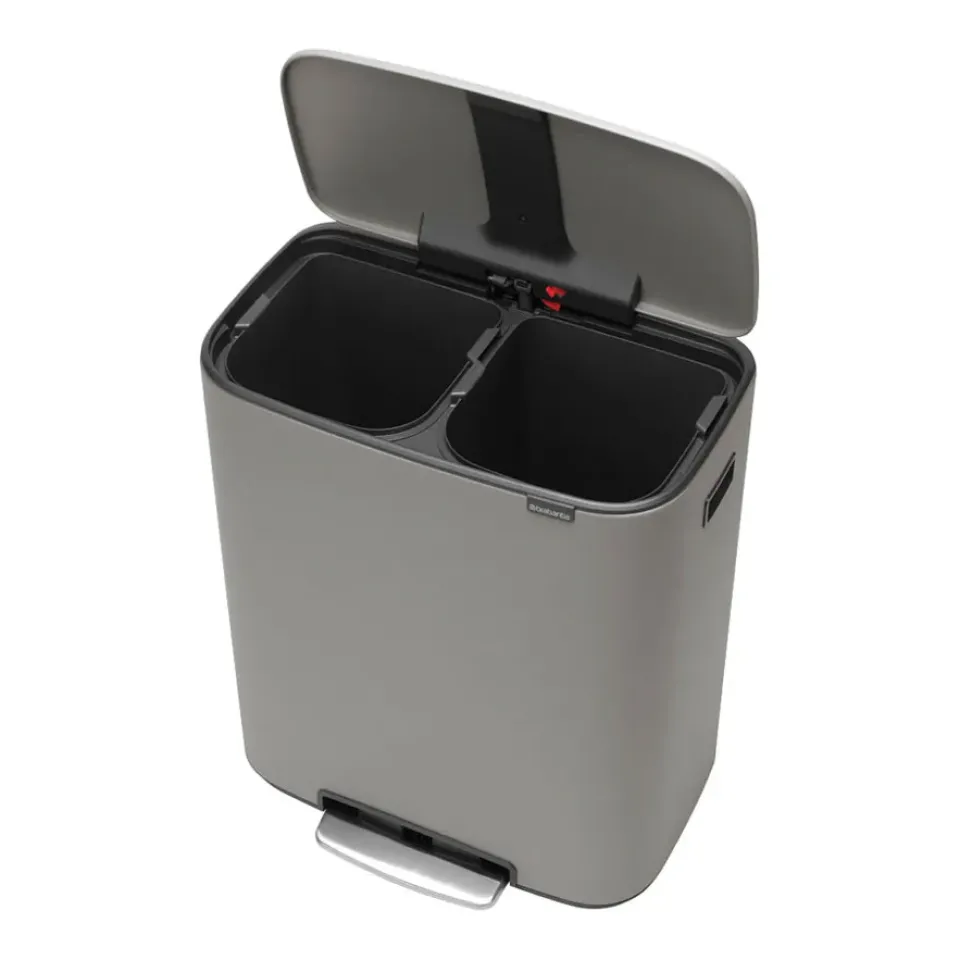 Brabantia Bo pedal bin 2x30 L, Mineral concrete Grey Best