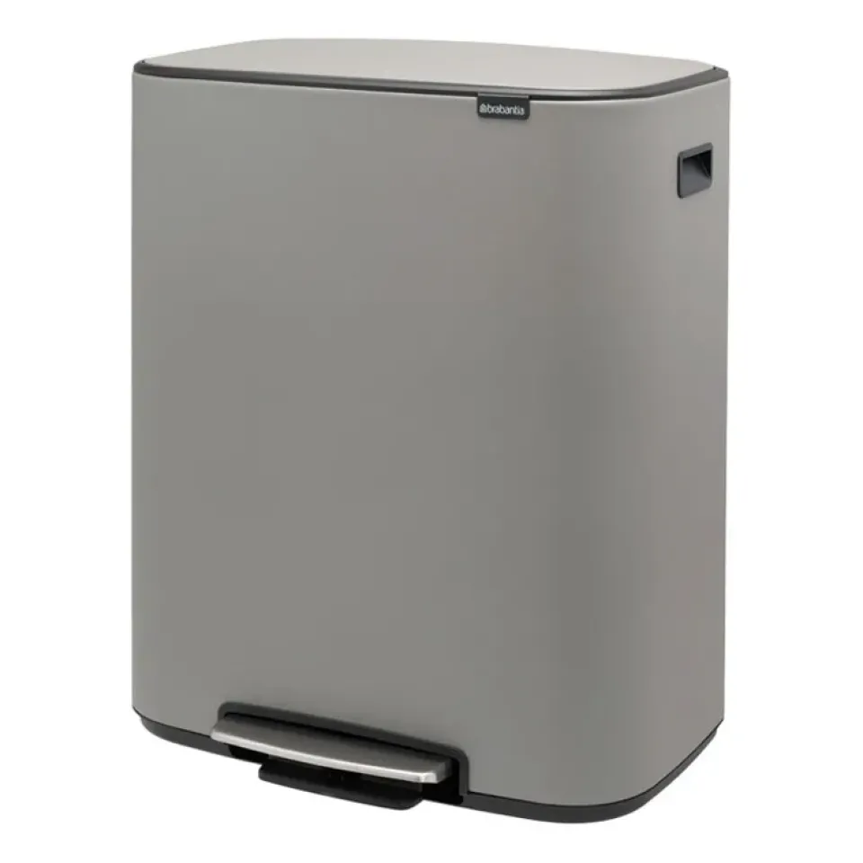 Brabantia Bo pedal bin 2x30 L, Mineral concrete Grey Best