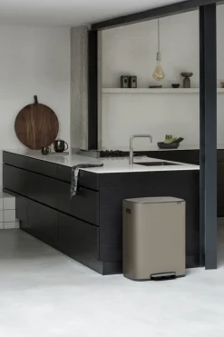Brabantia Bo pedal bin 2x30 L, Platinum Grey Outlet