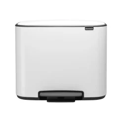 Brabantia Bo pedal bin 3x11 l, White Outlet