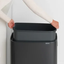 Brabantia Bo touch bin 60 L, Matte Black